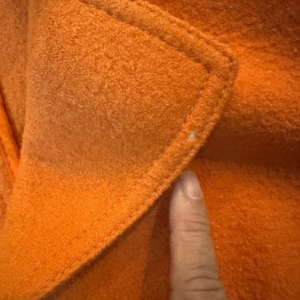 Basler Women's Orange Virgin Wool Coat - Picture 6 of 6